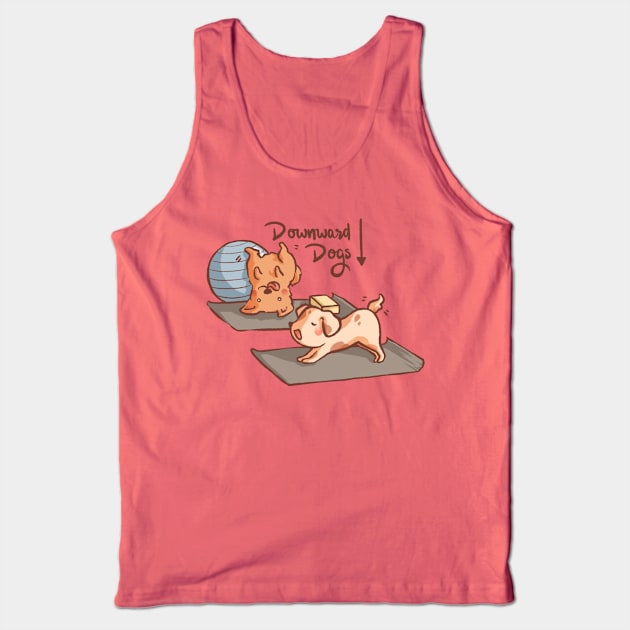 Downward Dogs Tank Top by mschibious